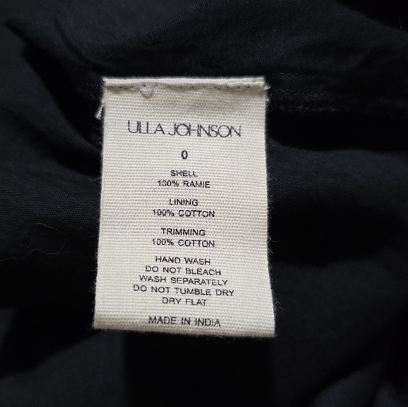 Ulla Johnson Aviva Dress in Noir Size 0 NWT - Picture 7 of 9